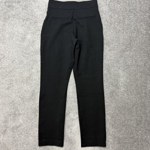 SPANX Pants Womens XS Black Pull On Ponte Slim Straight High Rise Office Work - Picture 9 of 10